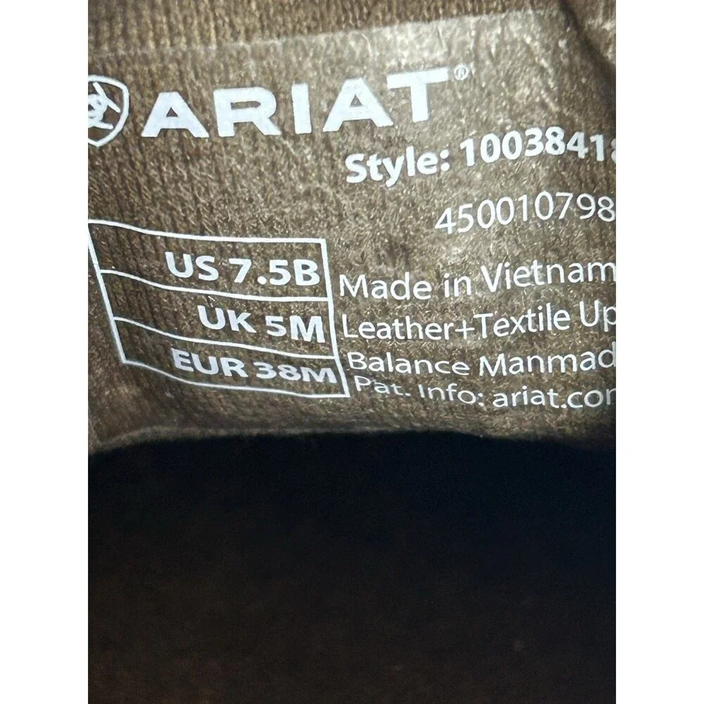 Ariat Women's US 7.5B Cruiser Slip On Shoes Natural Taupe Buffalo Print 10038418